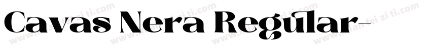Cavas Nera Regular字体转换